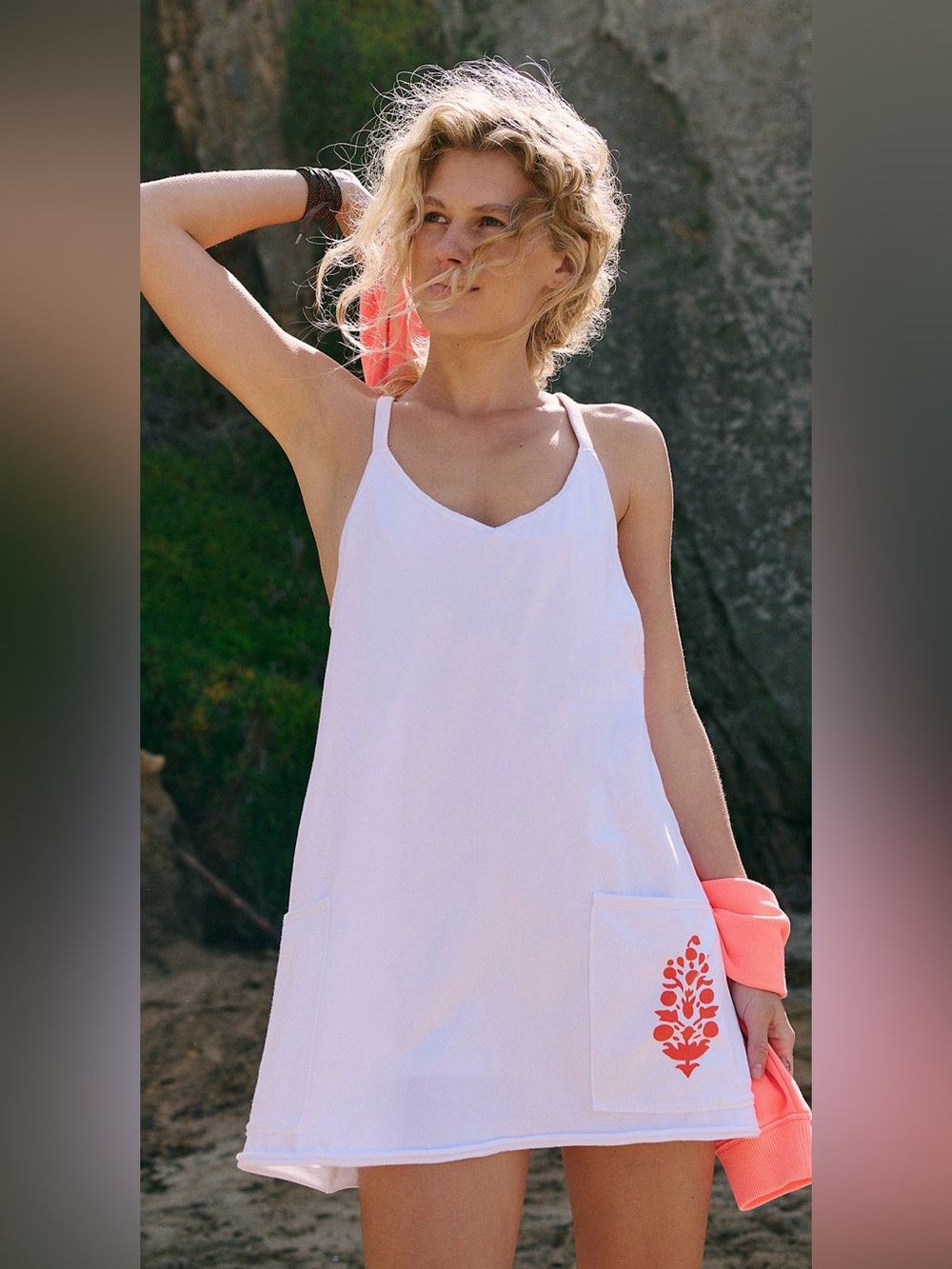 FP Movement by Free People Women’s Hot Shot Logo Mini Dress Small NWOT